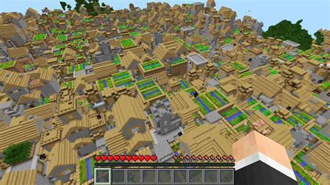minecraft seed für eine stadt.